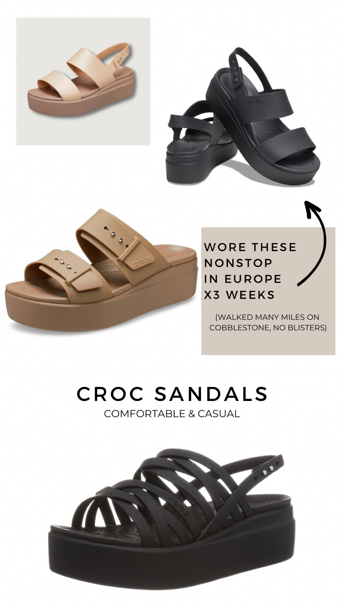 Casual Sandals by Croc? Available on Amazon! So many styles and colors. So, comfortable. The Brooklyn platform sandals.

#LTKeurope #LTKxPrimeDay #LTKshoecrush