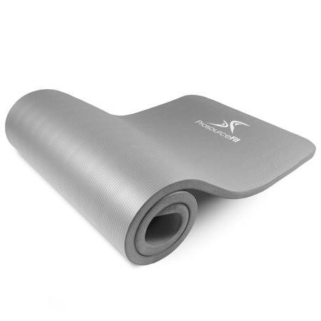 Extra Thick Yoga and Pilates Mat 1 inch Grey | Walmart (US)