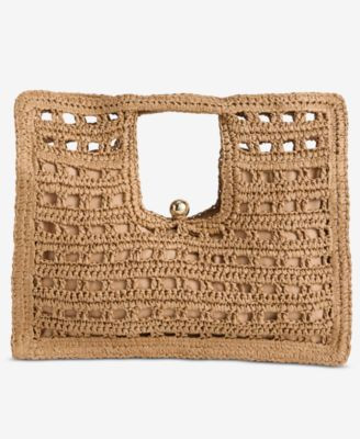 I.N.C. International Concepts Square Straw Tote Bag | Macy's
