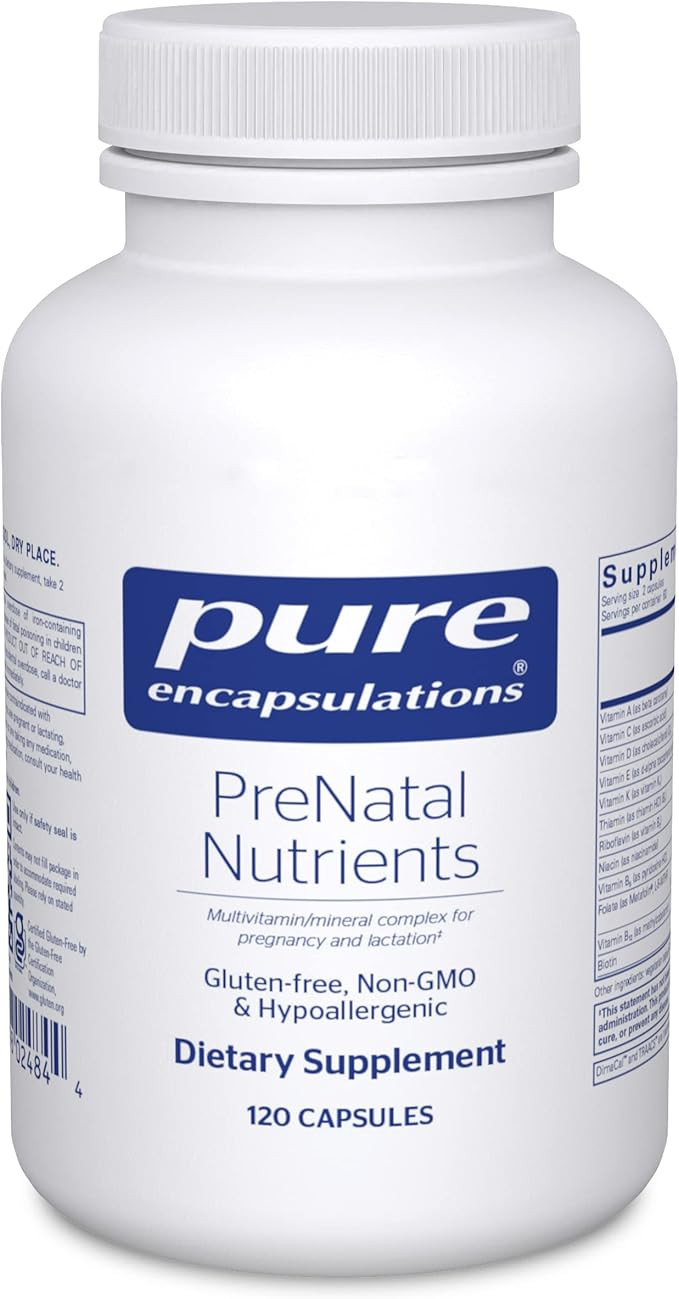 Pure Encapsulations PreNatal Nutrients - for Pregnancy & Lactation - Aids Energy & DNA Developmen... | Amazon (US)