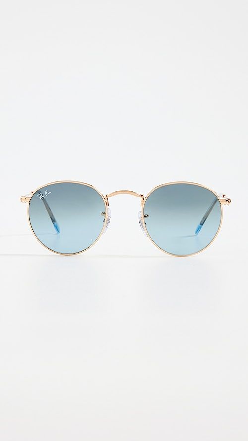 0RB3447 Round Metal Sunglasses | Shopbop