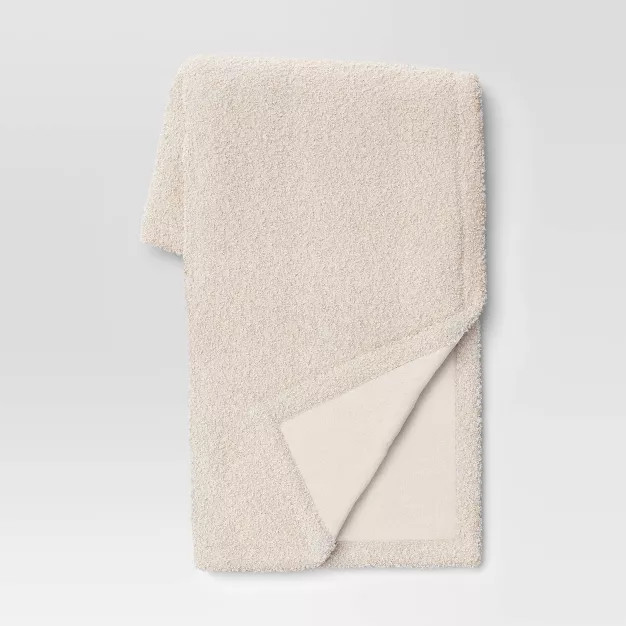 Teddy Boucle Throw Blanket with Plush Reverse - Threshold™ | Target