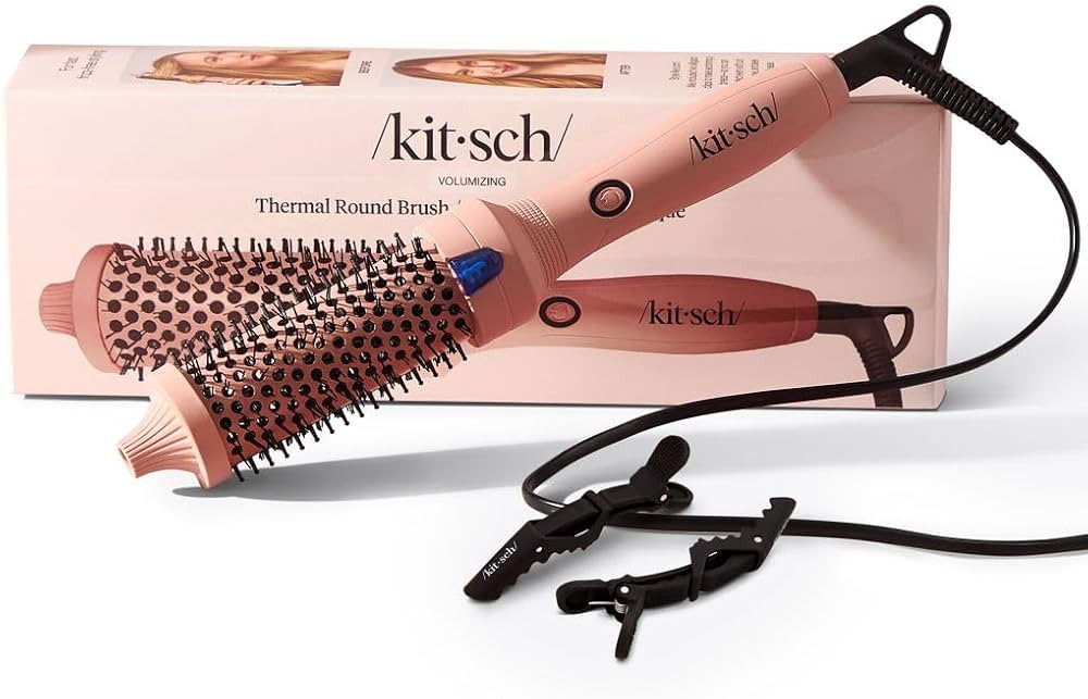 Kitsch Thermal Brush – Round Brush for Blowout Look – 1.5”/38 mm Ceramic Barrel Hair Brush ... | Amazon (US)