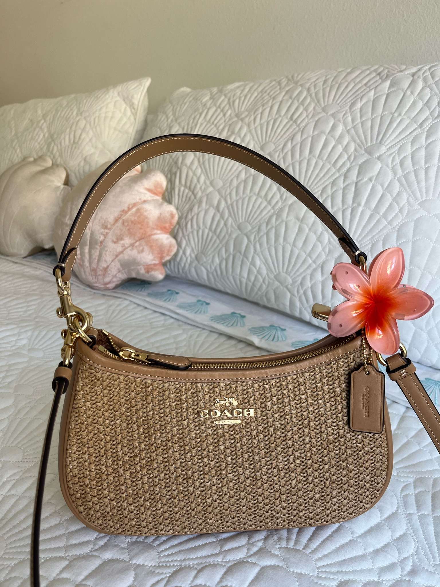 summer straw coach bag 🌺