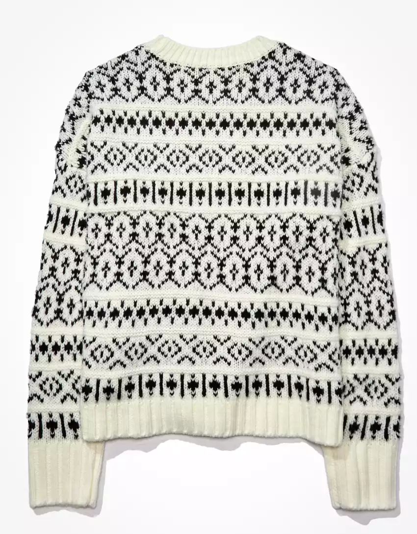 AE Fairisle Crew Neck Sweater | American Eagle Outfitters (US & CA)