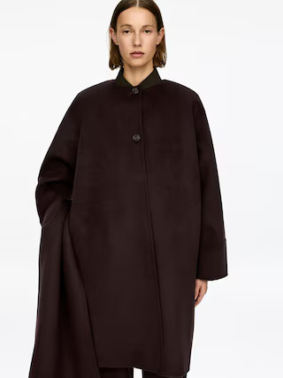 Cape Doublé Coat – Dark Brown – Women – ARKET GB | Arket UK