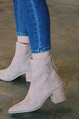 Aquarius Studded Detail Boot, Nat Suede | Steve Madden | North & Main Clothing Company