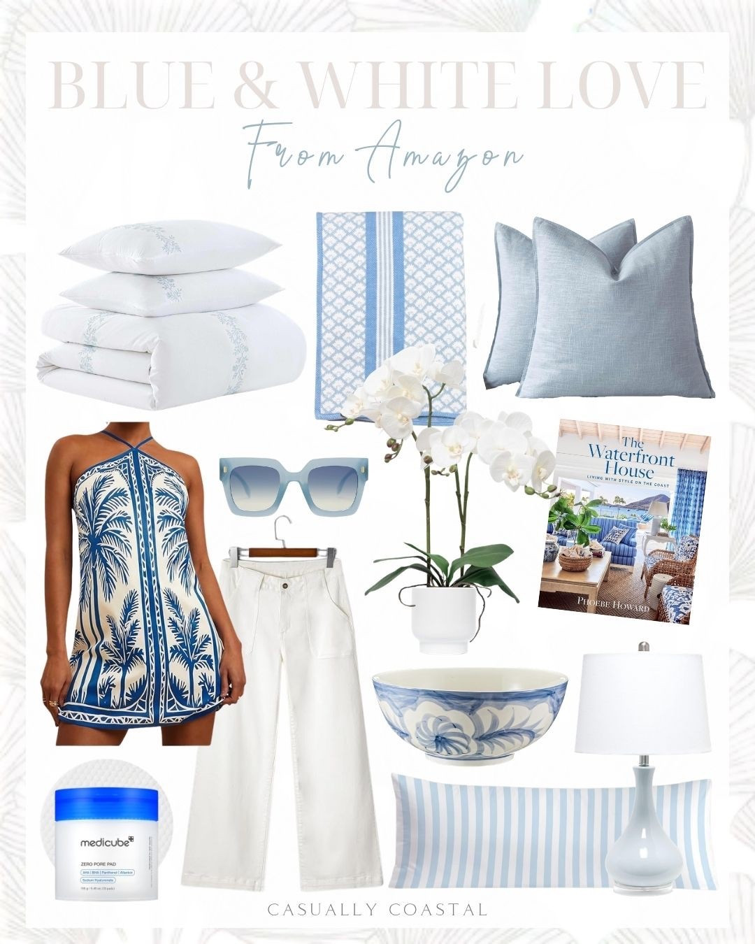 Blue & white vibes, all from Amazon!
-
coastal style, coastal home decor, beach house decor, lake house decor, amazon home decor, white bedding, white duvet set, coastal bedding, throw blankets, amazon pillows, amazon pillow covers, spring pillow covers, coastal coffee table books, decorative books, beach vacation outfits, beach dresses, orchids, spring home decor, amazon sunnies, blue sunnies, sunglasses, white jeans, inexpensive jeans, medicube, amazon beauty, lumbar pillows, amazon lamps, coastal lamps, lighting, blue lamps, blue decorative bowls, coffee table decor

#LTKSaleAlert #LTKHome #LTKBeauty