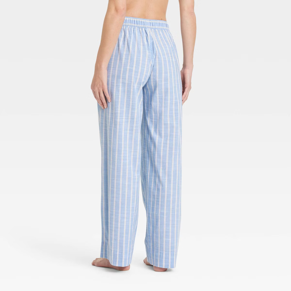 Women's Striped Cotton Blend Pajama Pants - Auden™ Blue M | Target