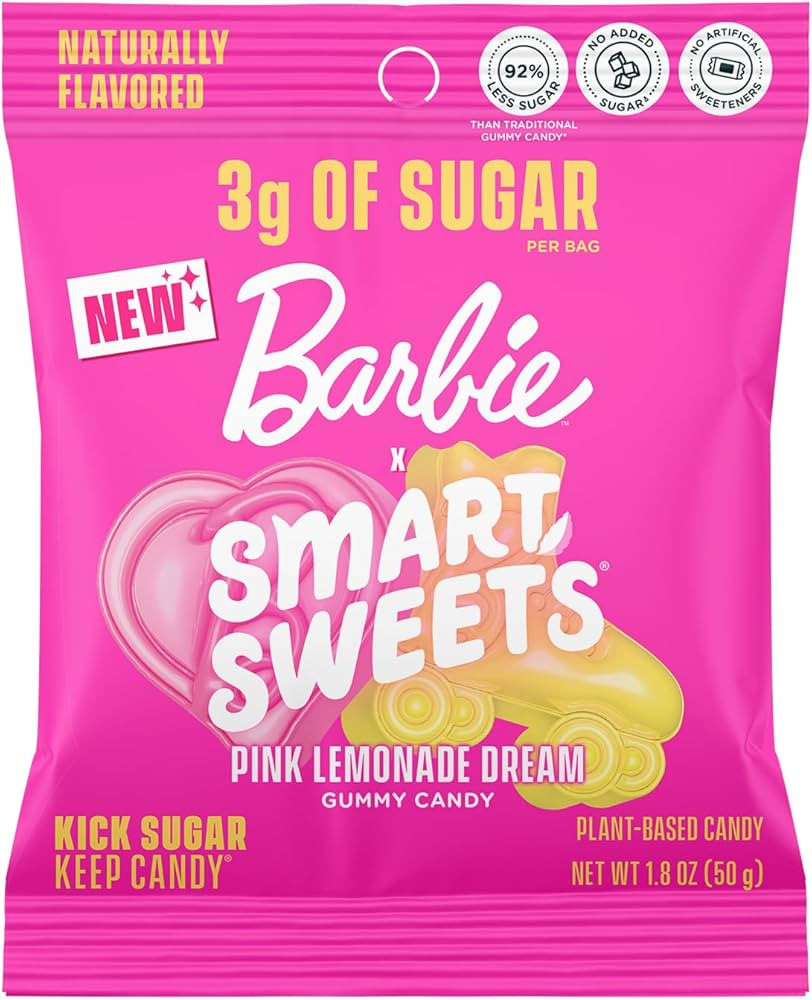 SmartSweets Barbie Pink Lemonade Dream Gummy Candy: 1.8oz (Pack of 14), Gummy Candy with Low Suga... | Amazon (US)