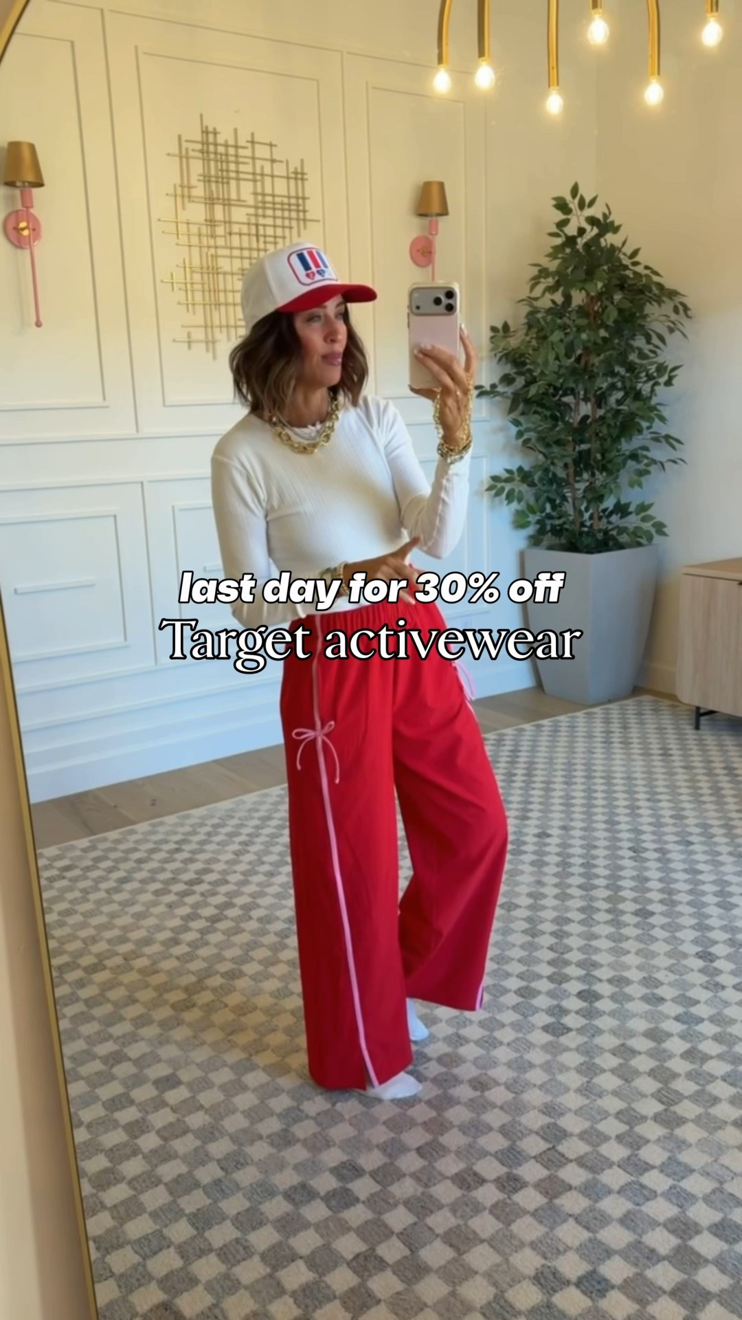 Target now track pants - size M
Shirt - size S




#LTKSaleAlert #LTKFindsUnder50 #LTKFindsUnder100