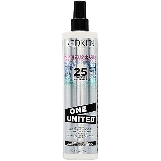 Redken One United Leave In Conditioner | Multi-Benefit Hair Treatment | Detangles, Nourishes, & S... | Amazon (US)
