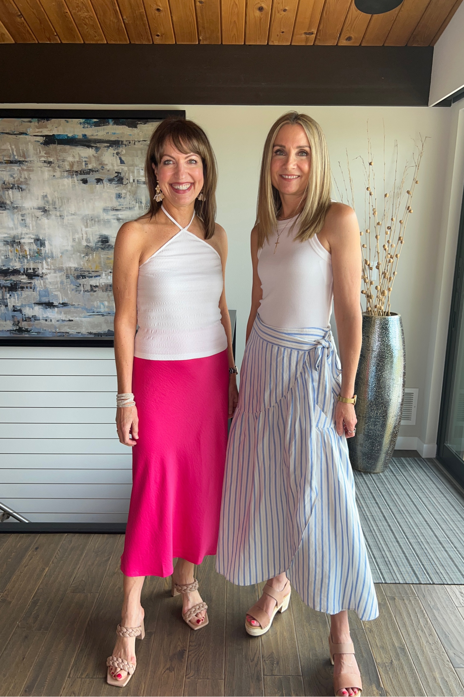 Our favorite @loft new arrivals! All 40% off for Memorial Day weekend!!

Loft, pink skirt, midi skirt, slip skirt, striped skirt, one shoulder top, halter top, vacation outfit, date night outfit, one shoulder top

#LTKunder100 #LTKstyletip #LTKsalealert