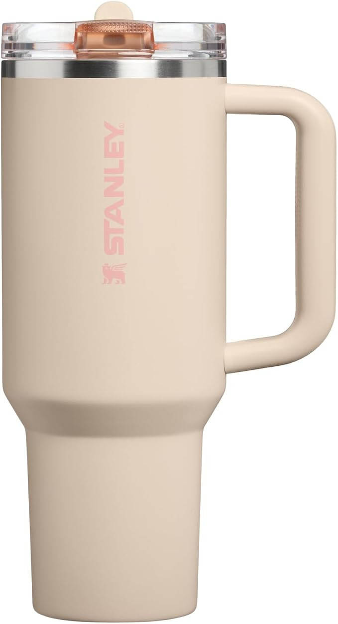 STANLEY Quencher ProTour Flipstraw Tumbler, 40 oz, Champagne | Built-In Straw & Handle | Cupholde... | Amazon (US)