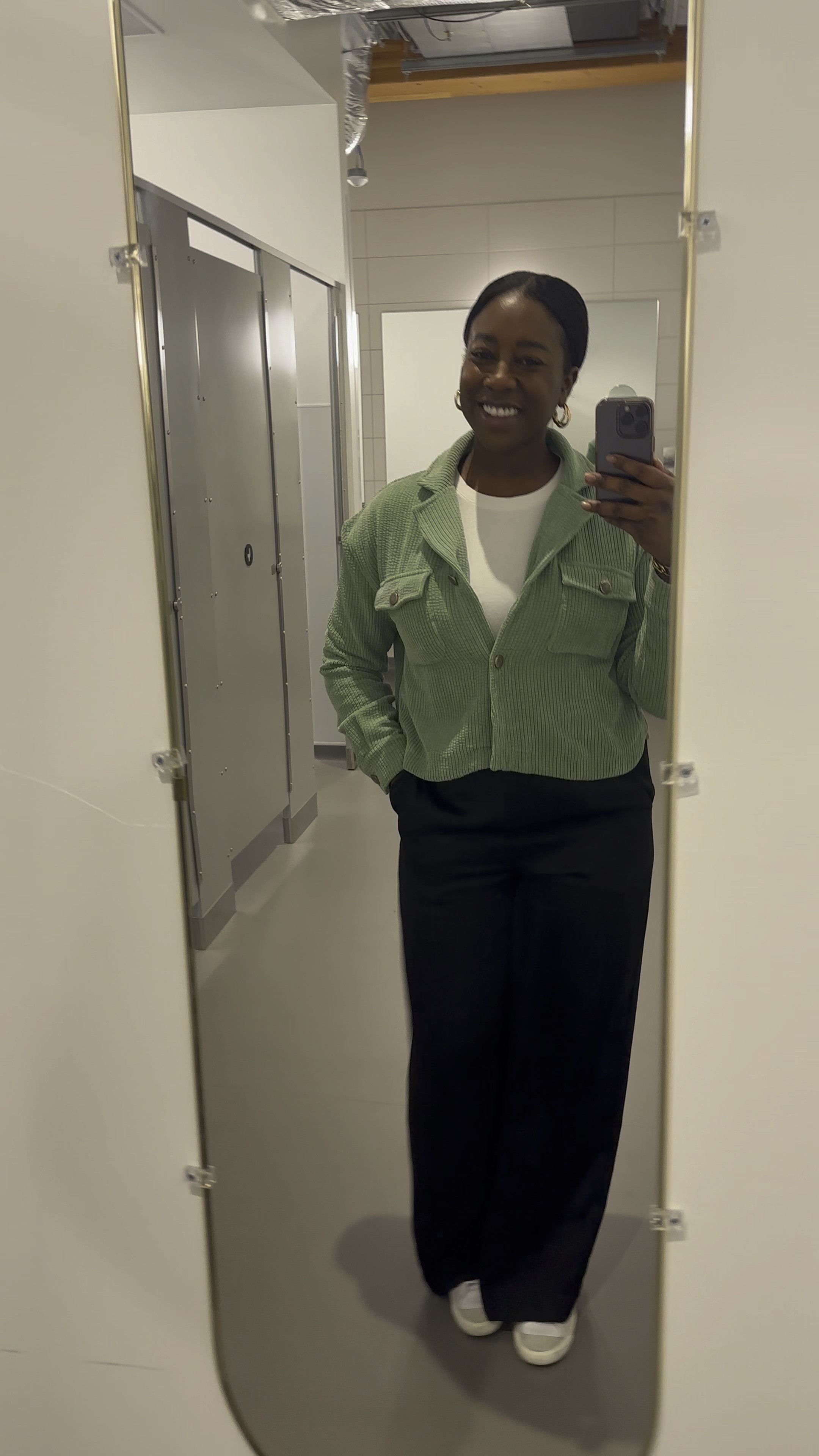 Casual workwear is my go to!  I love dressing up my Nike blazers with baggy work pants and a pop of color.

#LTKVideo #LTKworkwear