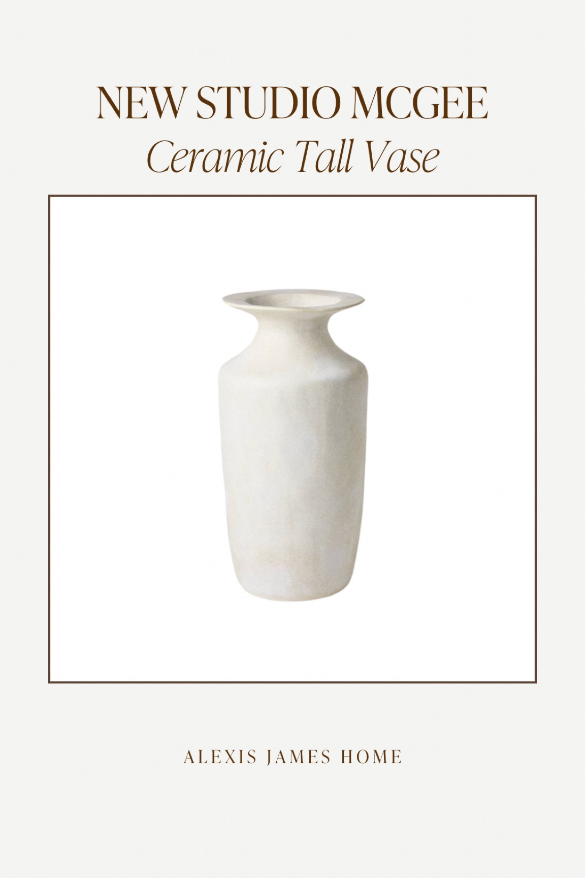  New 2025 Studio McGee at Target!! Ceramic Tall Vase

#LTKHome #LTKFindsUnder50 #LTKSeasonal