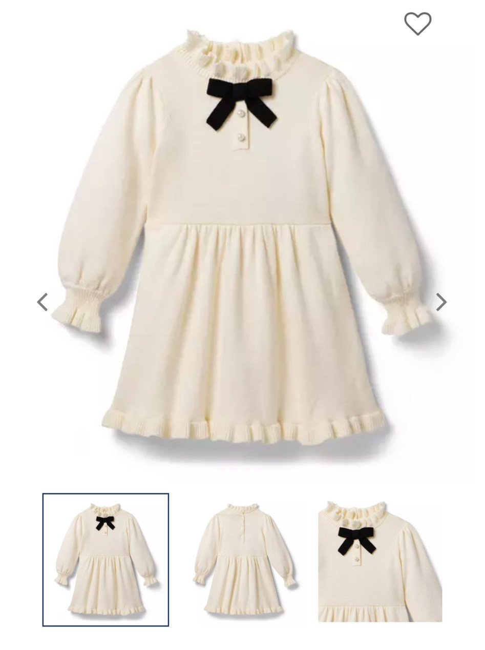 Evelyn’s Christmas party dress for this year! 20% off 

Janie and Jack. Cream sweater dress. Baby Christmas outfit. Baby girl winter dress. Infant sweater dress. 

#LTKFindsUnder50 #LTKSaleAlert