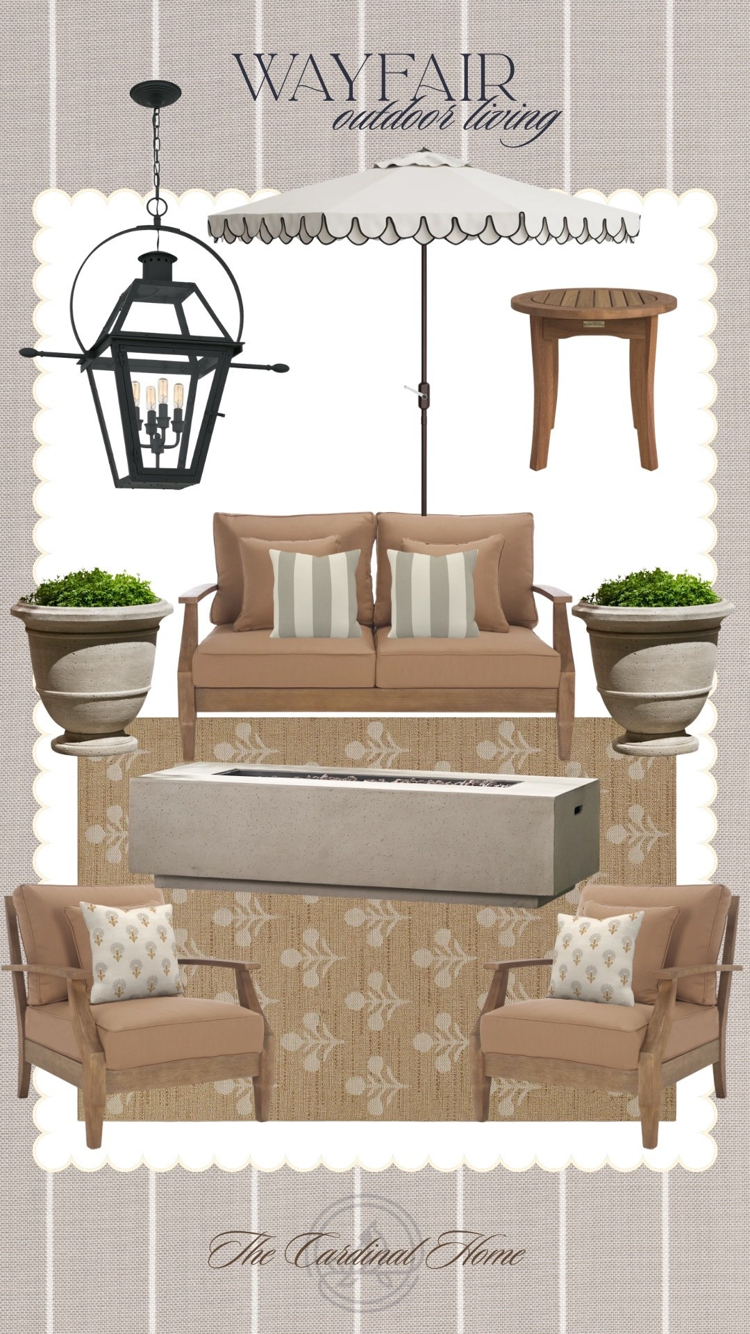 Outdoor living, outdoor lighting, outdoor lanterns, outdoor furniture, side table, planters, fire pit table, throw pillow pillows, outdoor rugs 

 @Wayfair  #wishyouwerehere #outdoor #wayfair #WayfairPartner #ad￼

#LTKHome #LTKSeasonal #LTKmomlife