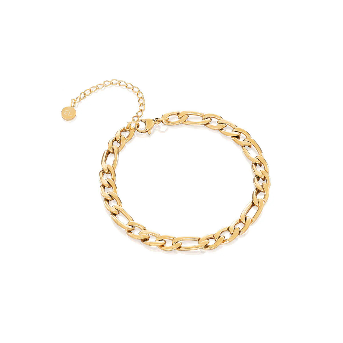 Medium Figaro Chain Bracelet (Gold) | Abbott Lyon