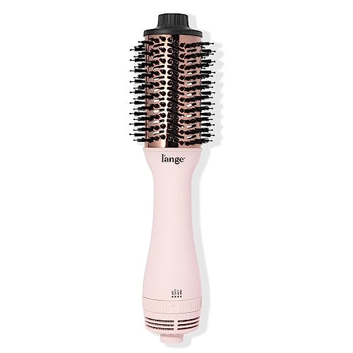 L'ANGE HAIR Le Volume 2-in-1 Titanium Blow Dryer Brush | Hot Air Brush for Hair Drying & Styling | Ionic Oval Barrel for Smooth, Frizz-Free Volume | (Blush – 60mm) | Amazon (US)
