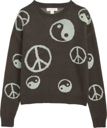 Treasure & Bond Kids' Pattern Pop Organic Cotton Blend Sweater | Nordstrom | Nordstrom Canada