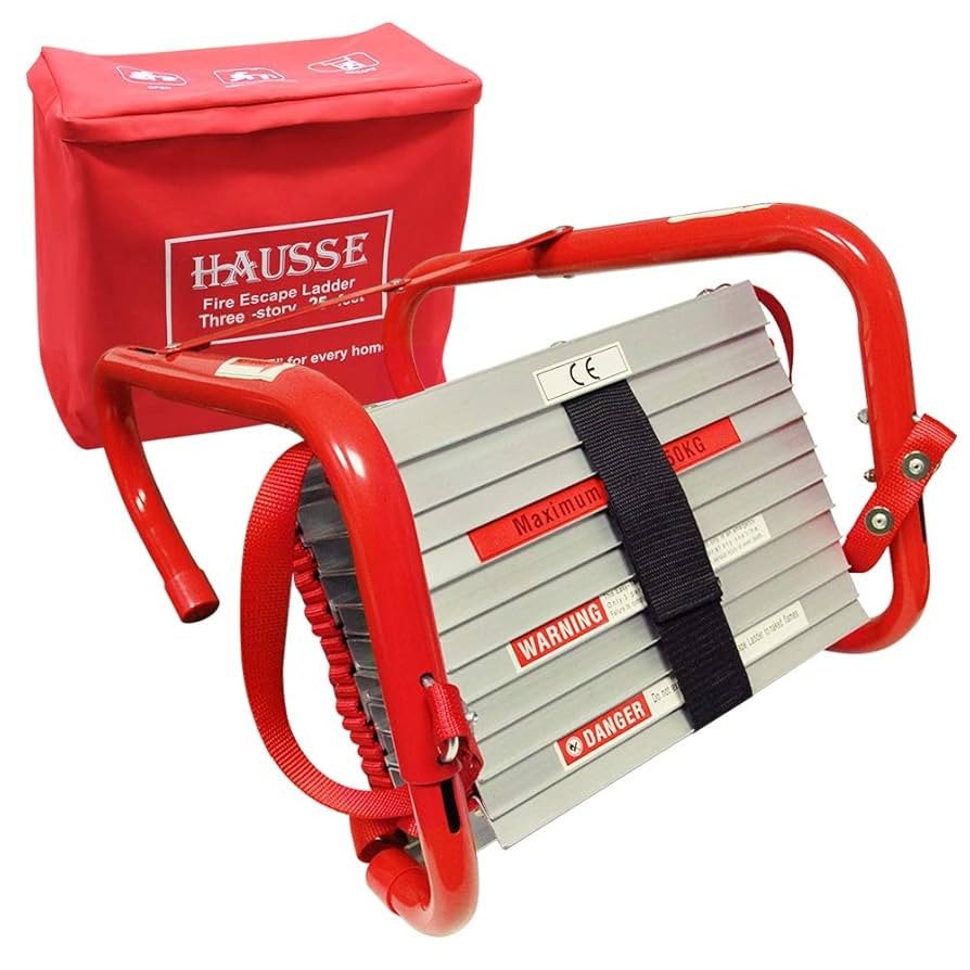 Hausse Retractable 3 Story Fire Escape Ladder, 25 Feet | Amazon (US)