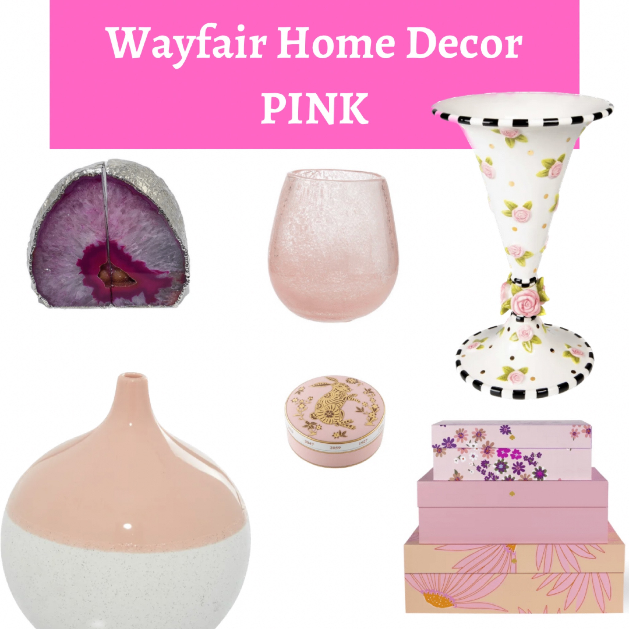 Pink home decor and home accessories from Wayfair

#LTKhome #LTKunder100 #LTKstyletip