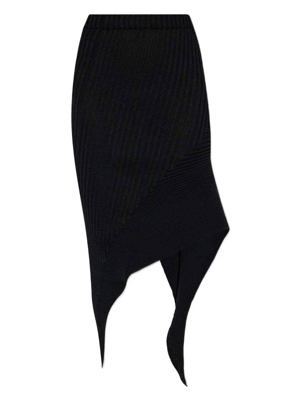 Issey Miyake Subdued asymmetrical mini skirt - Black | Farfetch Global