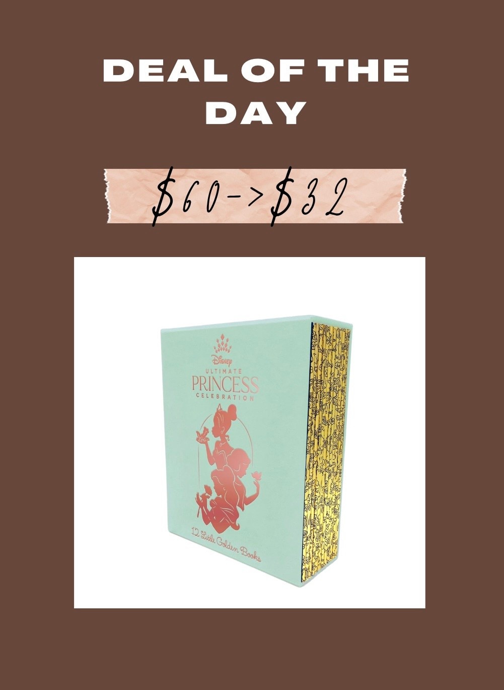 GIRL MOMS RUN!! Princess boxed set of 12 Little Golden Books is 47% off!! 

#LTKKids #LTKSaleAlert #LTKstorytime