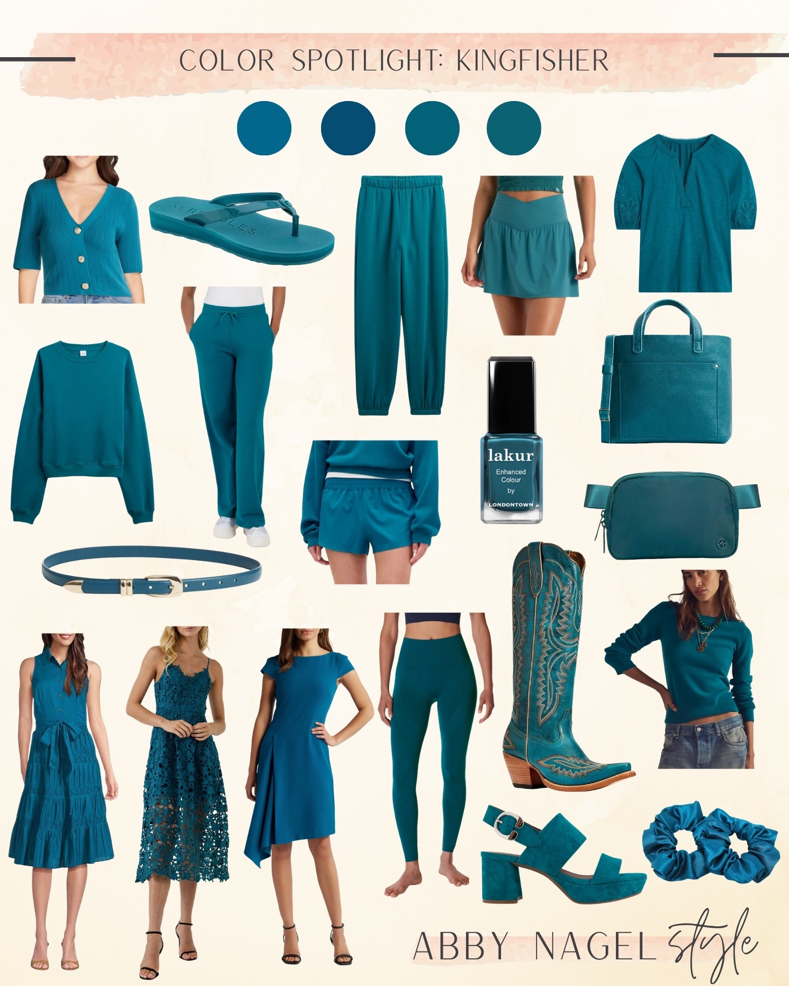 Kingfisher is a rich teal blue.  Works for both Autumns & Summers 

#LTKStyleTip #LTKFindsUnder50 #LTKFindsUnder100