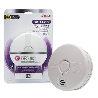 10-Year Worry Free Smoke & Carbon Monoxide Detector, Lithium Battery Powered with Photoelectric S... | The Home Depot