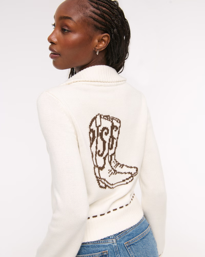 Women's Double Zipper Cardigan | Women's Tops | Abercrombie.com | Abercrombie & Fitch (US)