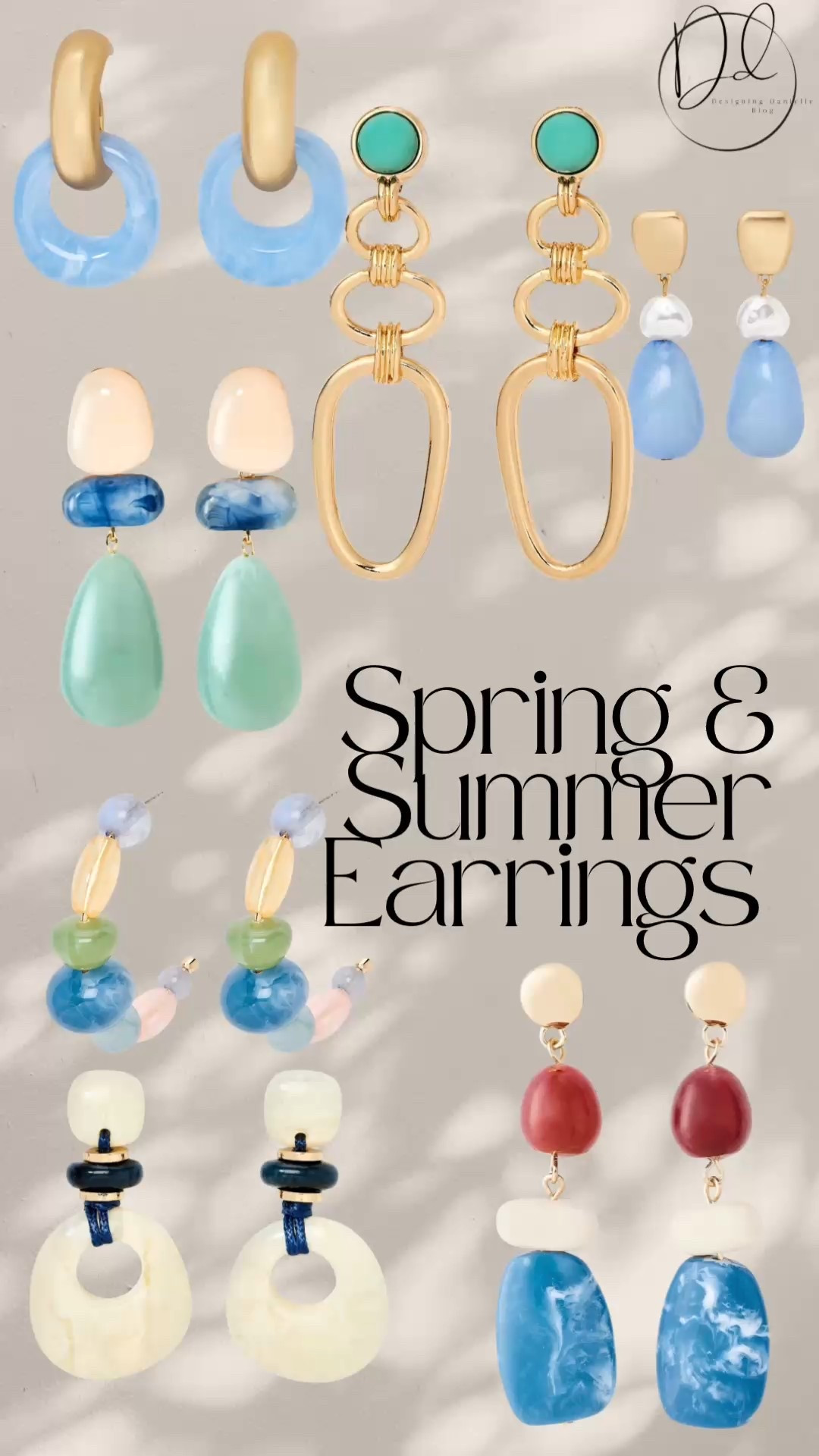 Spring and summer earrings 

#LTKSeasonal #LTKootd #LTKSaleAlert
