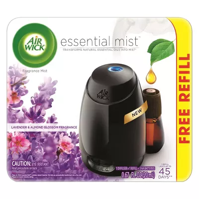 Air Wick Essential Mist Lavender & Almond Blossom Air Freshener - 0.67oz :  Target