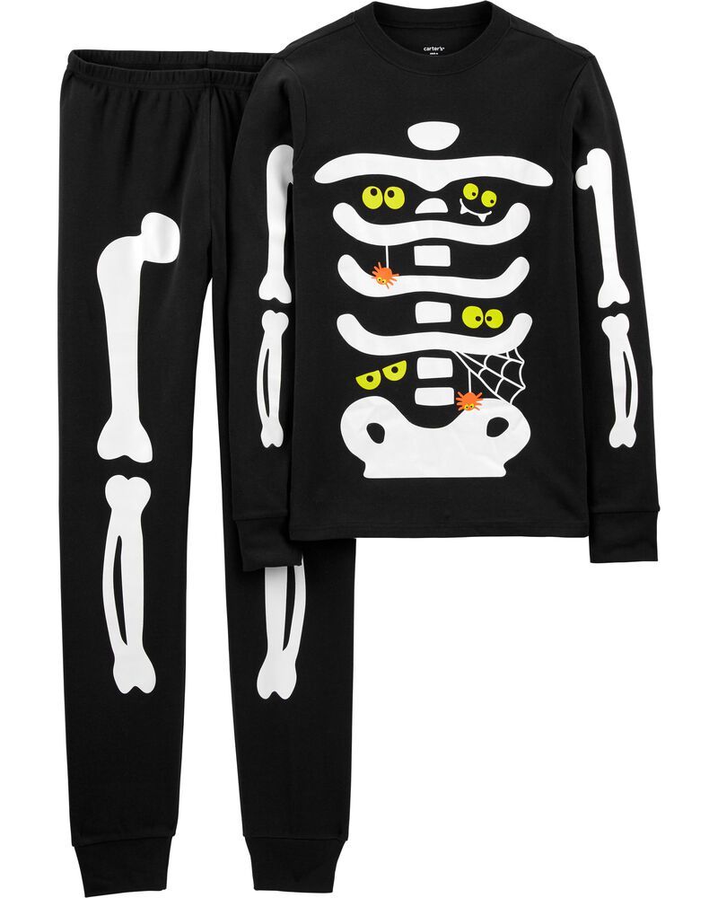 Adult 2-Piece Glow Halloween Skeleton 100% Snug Fit Cotton PJs | Carter's