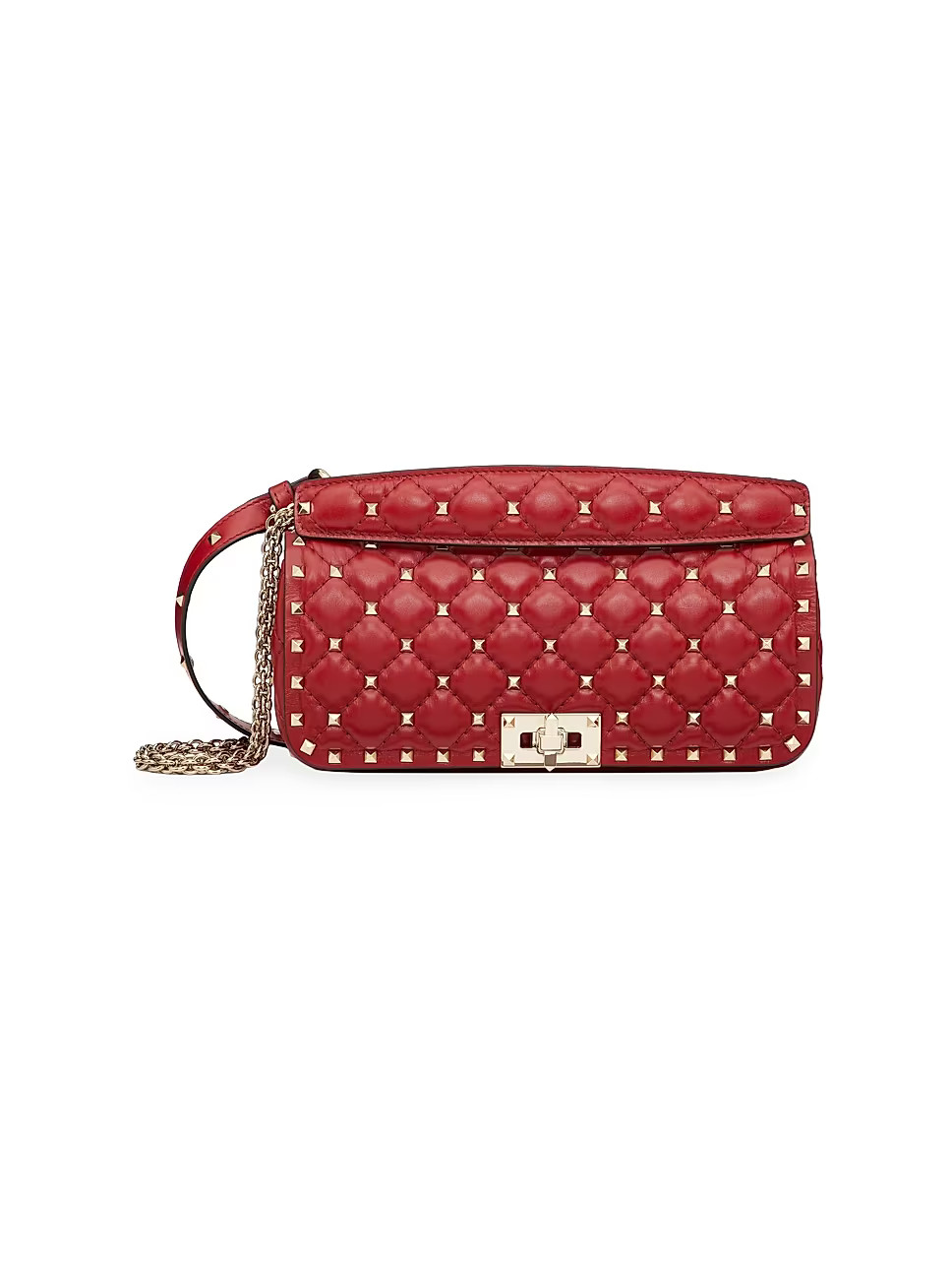 Rockstud Spike Calfskin Shoulder Bag | Saks Fifth Avenue