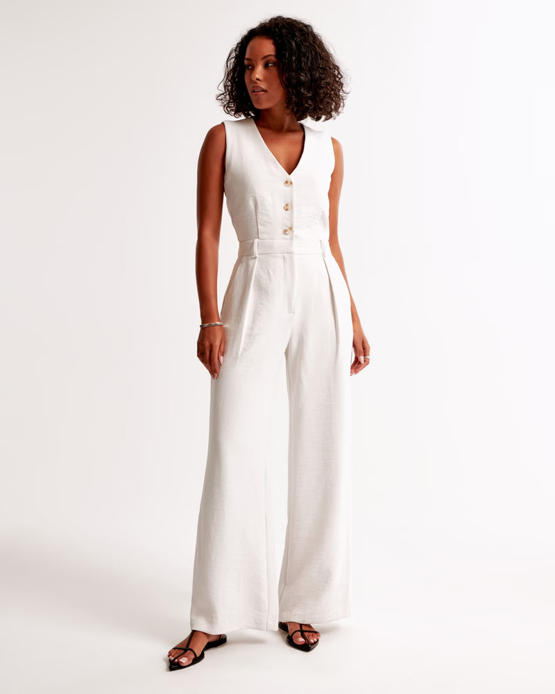 The A&F Mara Vest Jumpsuit | Abercrombie & Fitch (US)