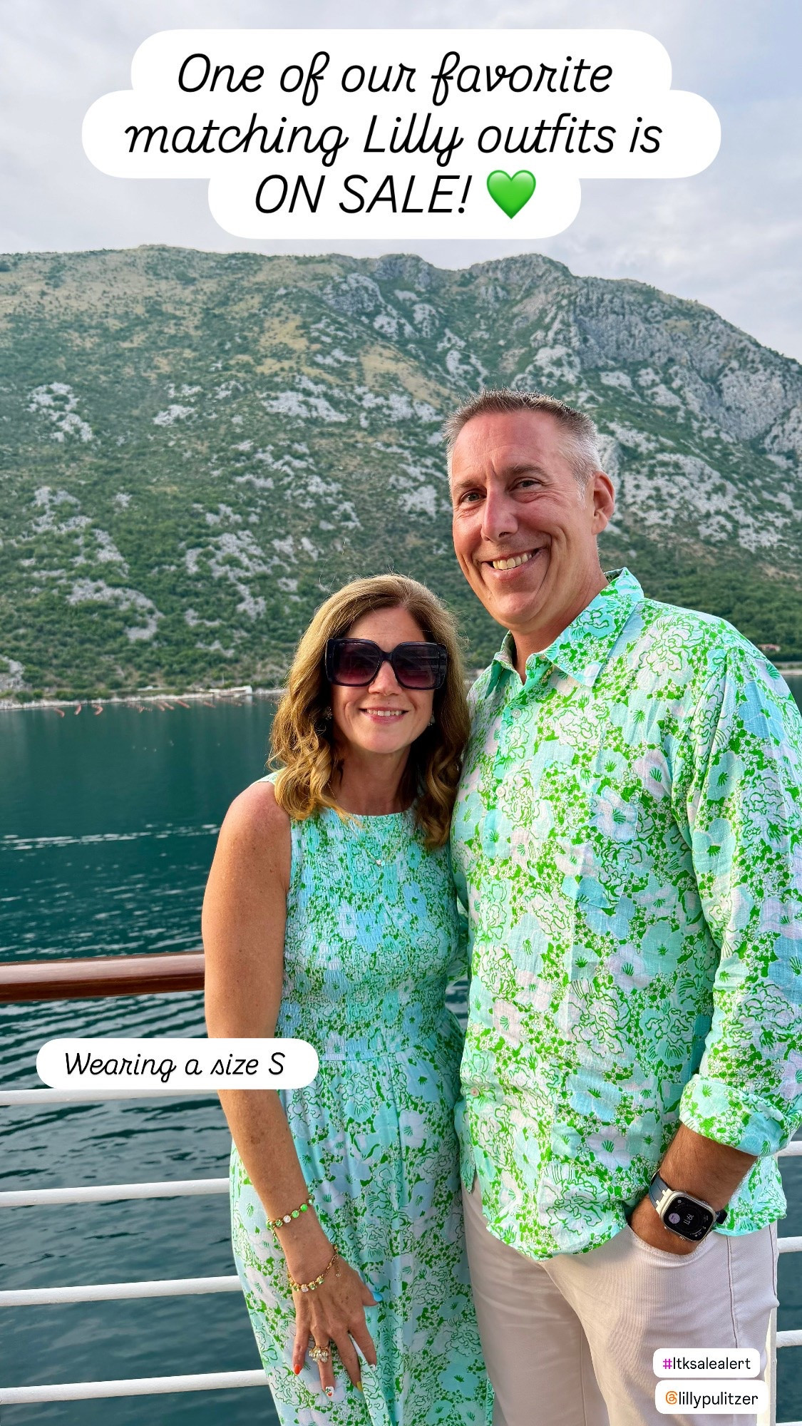 Cruise Outfits 

Couples that coordinate together… vacation in style together! 💚🌴

One thing mu hubby and I have always loved is finding fun coordinating outfits for our trips, and this Lilly Pulitzer pairing is one of our all-time favorites!

I’m especially excited because both of these pieces are part of the Lilly Sunshine Sale! ☀️

💚 My dress has become one of the hardest-working pieces in my closet. I’ve worn it for:
✨ Mother’s Day
✨ A baby shower
✨ Our Mediterranean cruise
✨ Summer events

It’s lightweight, flattering, comfortable, and one of those dresses you’ll reach for over and over.

Hubby’s matching shirt was perfect for our cruise evenings, and together they made for the cutest vacation photos without looking too over-the-top.

If you’ve ever wanted to try coordinating vacation outfits with your spouse, this is a great time to grab them while they’re on sale!

Do you and your significant other like to coordinate outfits on vacation? I’d love to know! 💕

#LillyPulitzer #LillySunshineSale #CouplesStyle #MatchingOutfits #VacationStyle #ResortWear #CruiseStyle #TravelFashion #LillyLover #PreppyStyle #SummerStyle #VacationOutfit #CouplesTravel #LTKCreator #ShopMyStyle #MediterraneanCruise #ResortFashion #ColorfulStyle #TravelCouple #lillylover2798

Lilly Pulitzer couple outfits
Matching vacation outfits
Lilly Pulitzer dress
Lilly Pulitzer men’s shirt
Resort wear
Cruise outfits
Vacation style
Couples fashion
Summer dress
Mediterranean cruise Mother’s Day dress
Baby shower dress
Resort fashion
Tropical vacation outfits
Lilly Sunshine Sale

#LTKSaleAlert #LTKMens #LTKSeasonal