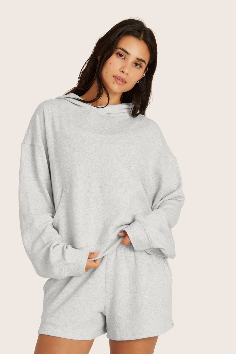 LIGHTWEIGHT SWEATS CLASSIC HOODIE - HEATHER GREY | SET Active