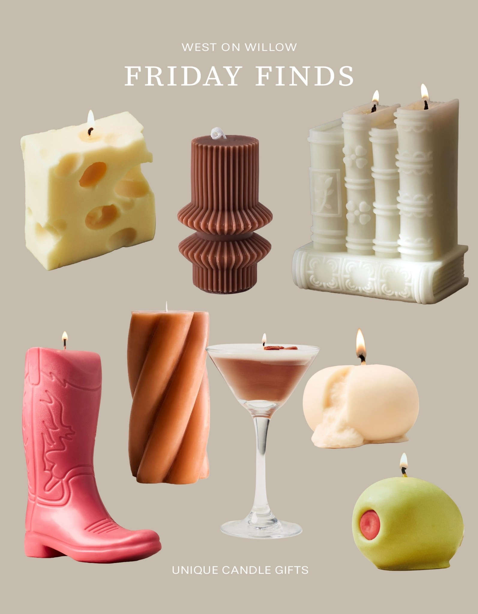 Unique candle gifts 🎁 

#LTKGiftGuide #LTKHome #LTKCyberWeek