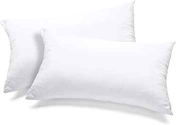Utopia Bedding Throw Pillows Insert (Pack of 2, White) - 12 x 20 Inches Bed and Couch Pillows - I... | Amazon (US)
