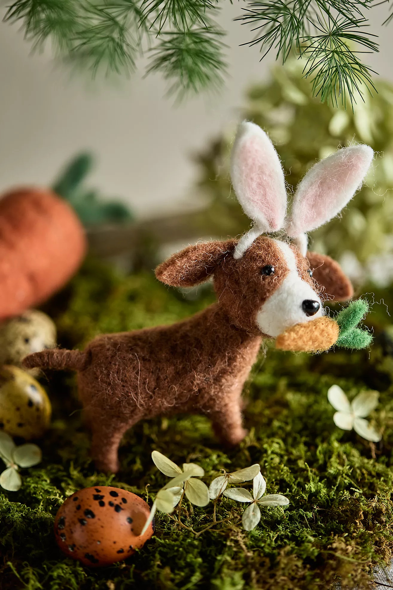 Bunny Ears Dog Felt Critter | Terrain