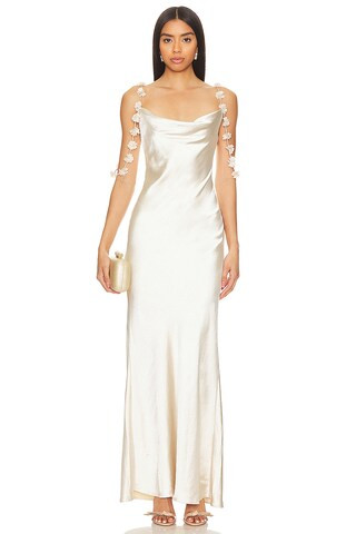 Champagne Flower Dress | Revolve Clothing (Global)