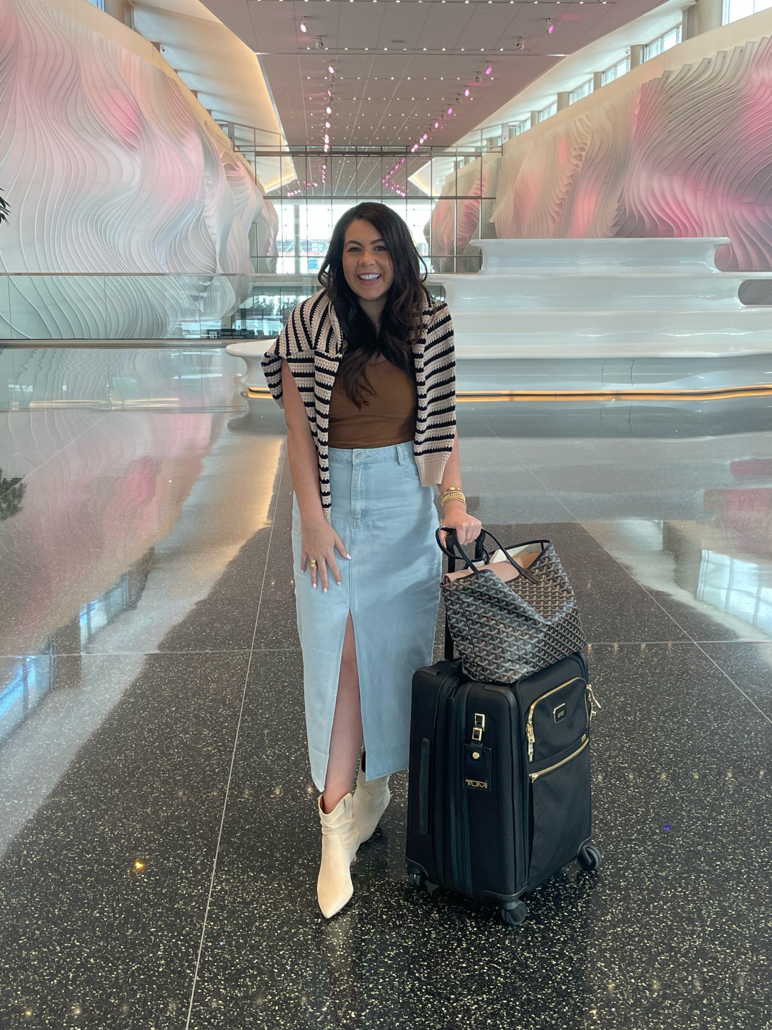 Airport outfit! Tumi always comes with! ✈️

#LTKtravel #LTKstyletip #LTKfindsunder100