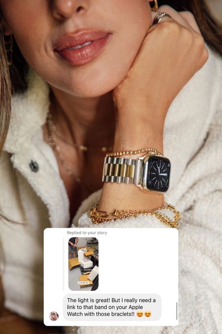 Pssst… some of my favorite everyday jewelry pieces are from Amazon! Linked everything below!

Apple Watch band, gold bracelets, layered necklace, chain hoop earrings

#LTKStyleTip #LTKBeauty #LTKFindsUnder50