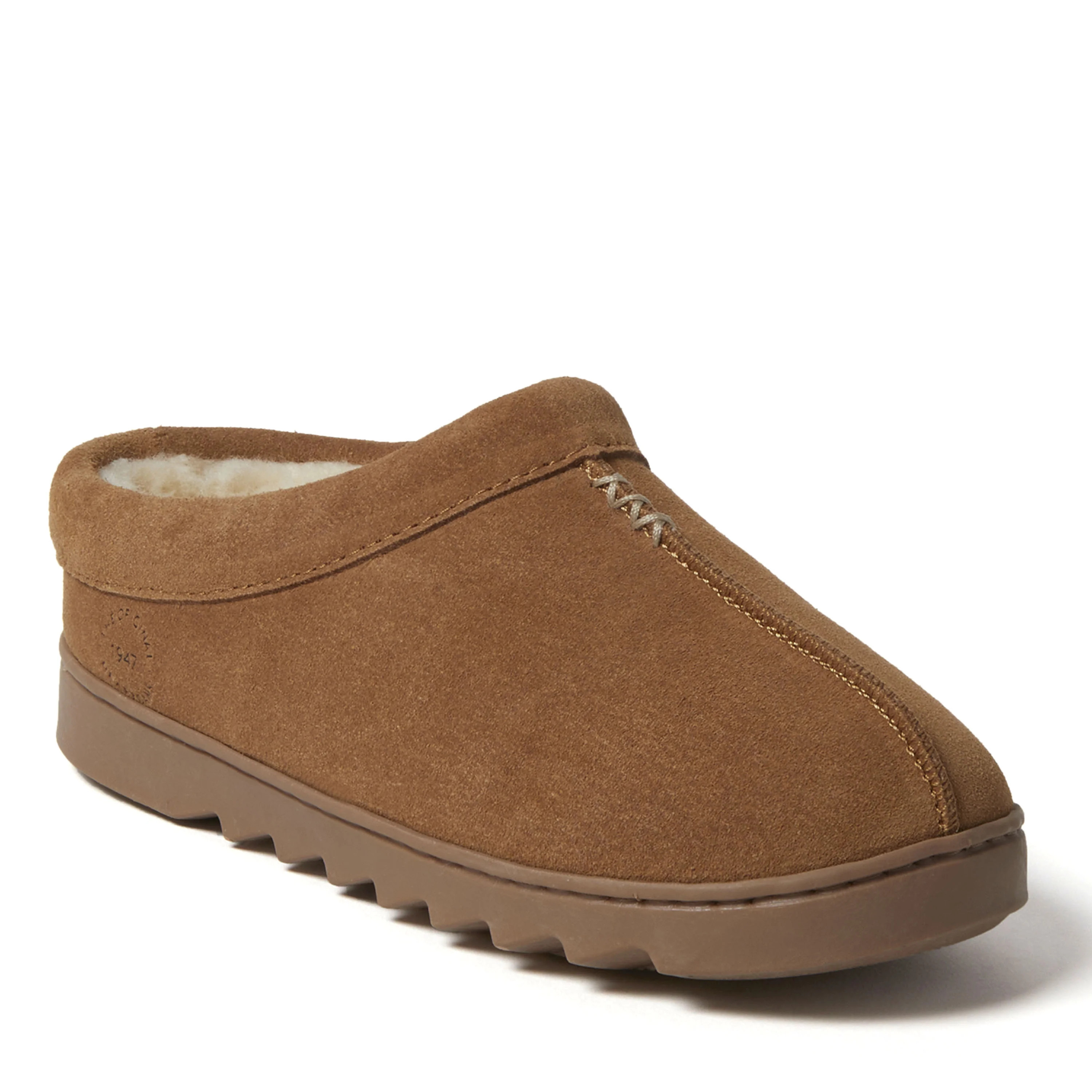 Dearfoams Women's Doreen Genuine Suede Clog House Shoe Slipper | Walmart (US)