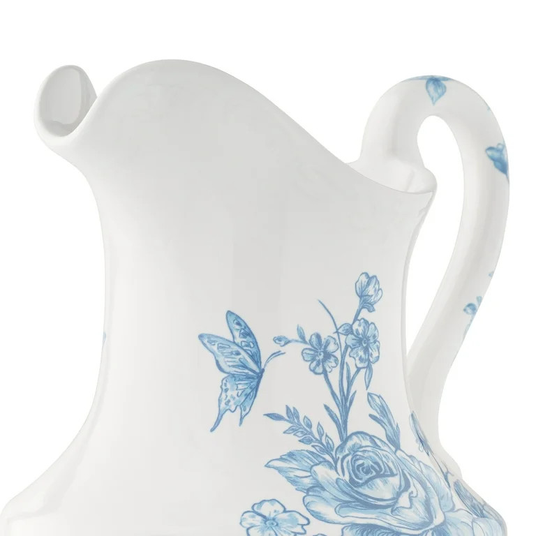 The Pioneer Woman Agatha Stoneware 2-Quart Pitcher, Blue | Walmart (US)