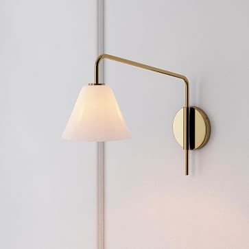 Sculptural Adjustable Cone Sconce | West Elm (US)