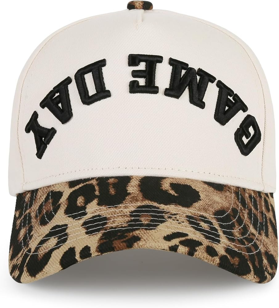 Game Day Trucker Hat - Upside Down 3D Puff Gameday Embroidered Cap | Amazon (US)
