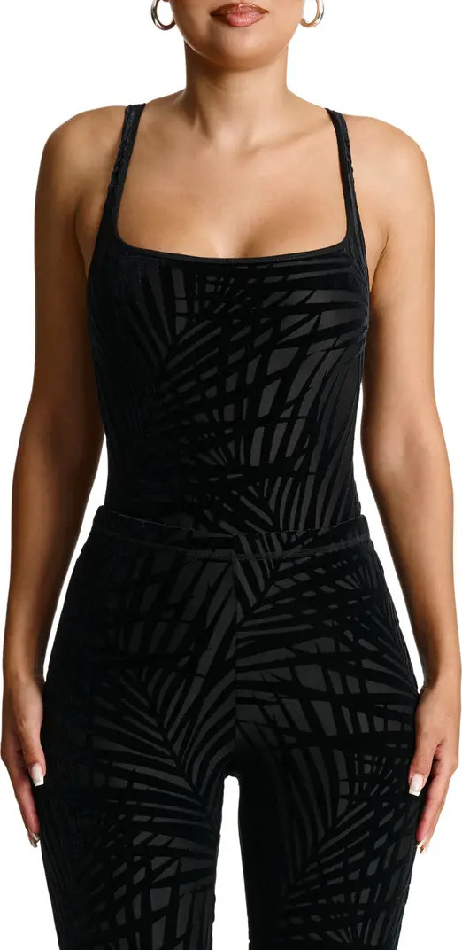 Burnout Velvet Tank Bodysuit | Nordstrom